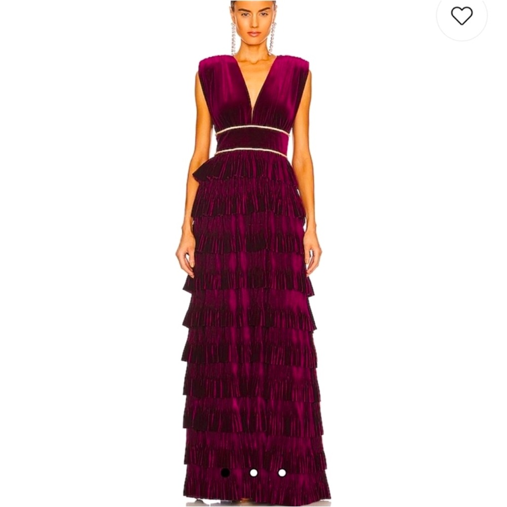 Bronx and Banco Velvet Flared Gown Large
